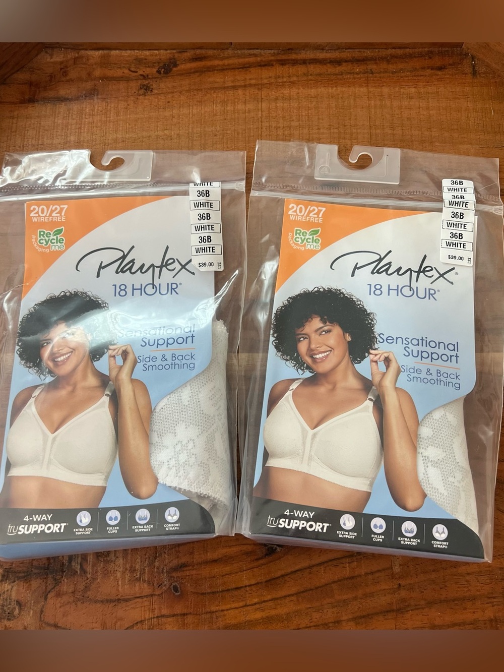 Playtex 18 Hour Sensational Support Wirefree Bra 36B